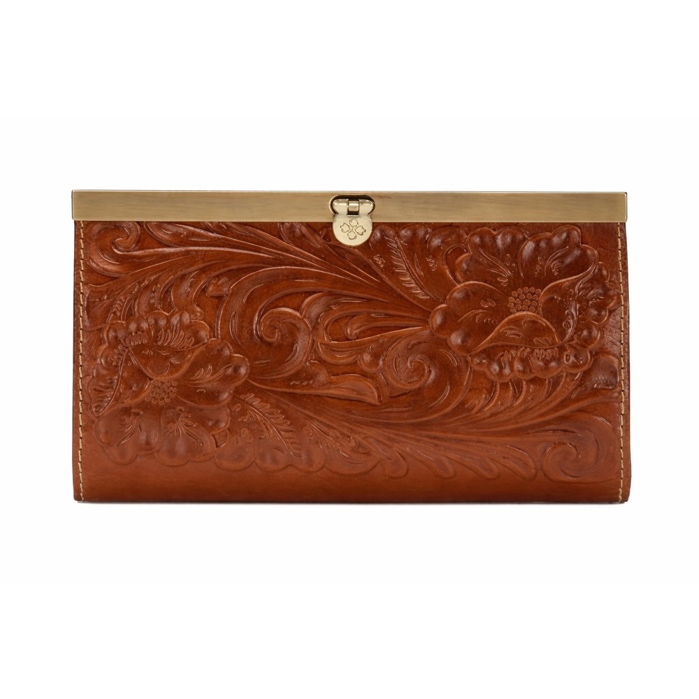 Patricia Nash Cauchy Wallet Florence Tooled Leather RFID NWT MSRP $129